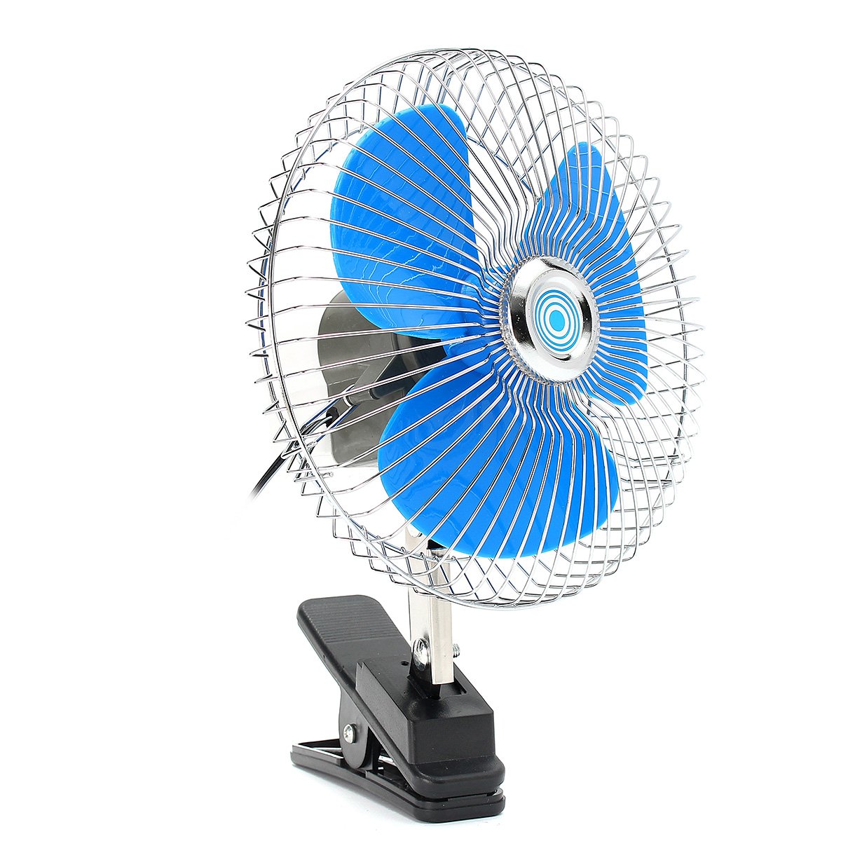 車載扇風機！12V！Chrome! 未使用品！首振り！カスタム！ 車載扇風機！12V！Chrome! 未使用品！首振り！カスタム！ 楽天